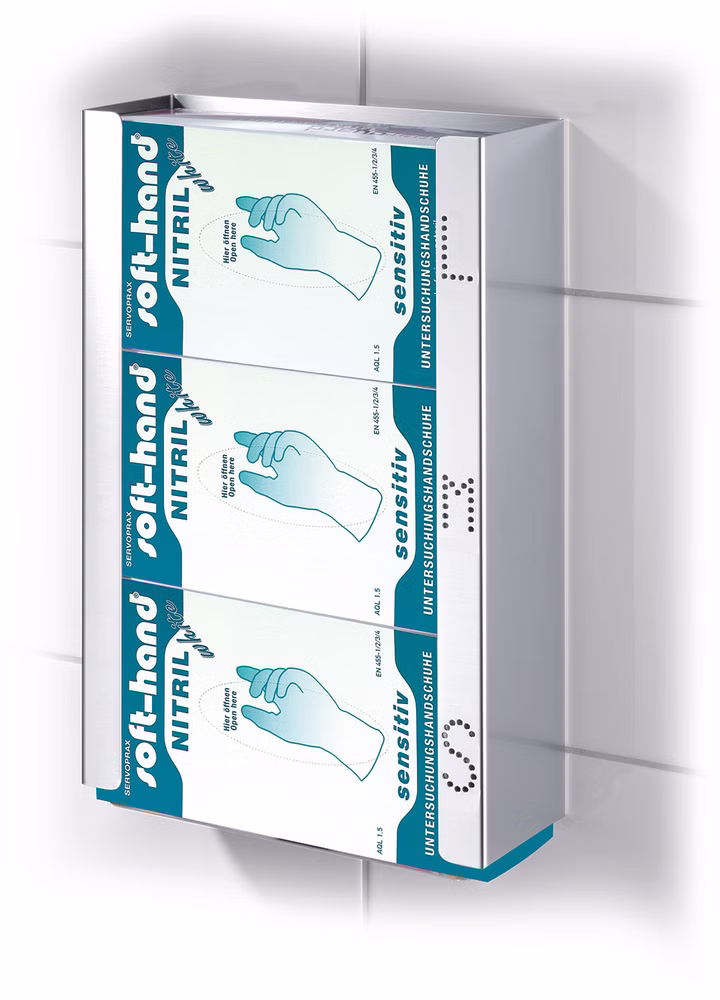 Handschuhspender für 3 Packungen Schutzhandschuhe