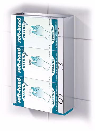 Handschuhspender für 3 Packungen Schutzhandschuhe