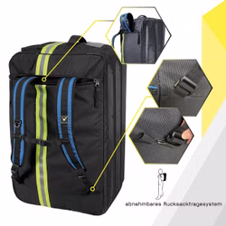 Tee-uu RAGBAG EVO Bekleidungstasche schwarz/blau