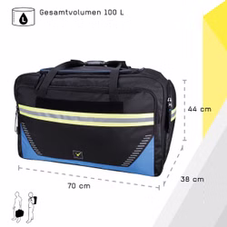 Tee-uu RAGBAG EVO Bekleidungstasche schwarz/blau