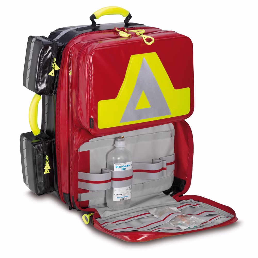 PAX Notfallrucksack Wasserkuppe L-ST-FT2 mit Seitentaschen und 2 Fronttaschen Blau