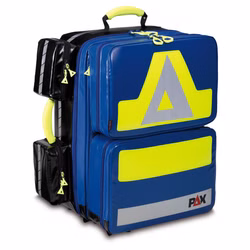 PAX Notfallrucksack Wasserkuppe L-ST-FT2 mit Seitentaschen und 2 Fronttaschen Blau