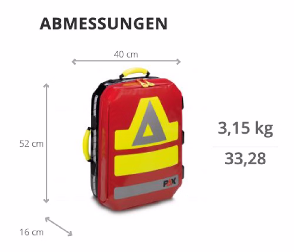 PAX Notfallrucksack P5/11 2.0 M Rot