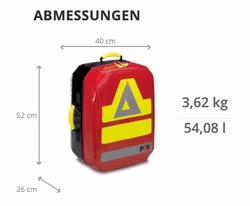 PAX Notfallrucksack P5/11 2.0 XL Blau
