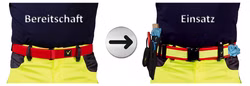 Tee-uu RED Rettungsdienstkoppel rot S (70-90cm)