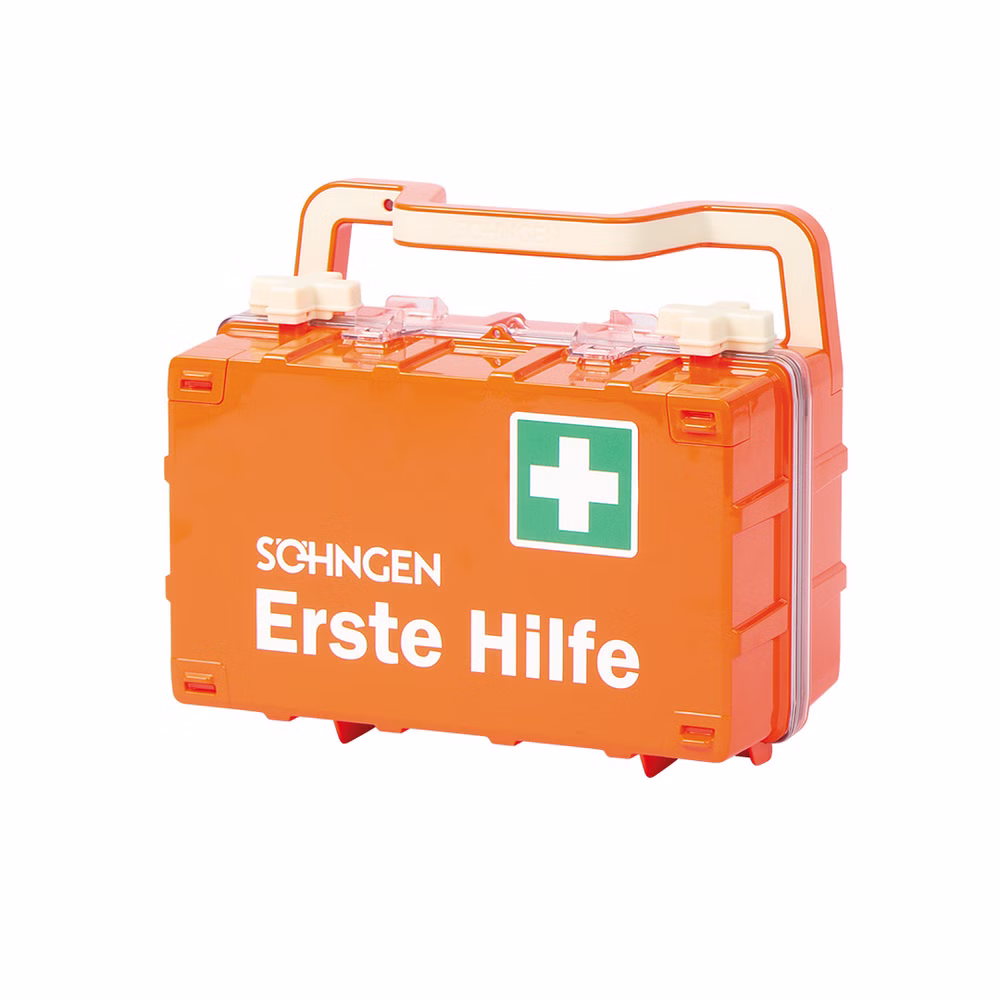 Söhngen Dynamic-Glow Erste-Hilfe Koffer mit Füllung und Wandhalterung DIN 13157