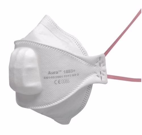 3M FFP3 Filtermaske Aura 1883+ mit abgedecktem Ausatemventil