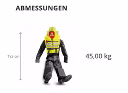 PAX Übungspuppe Wasserrettung 45kg Schwarz