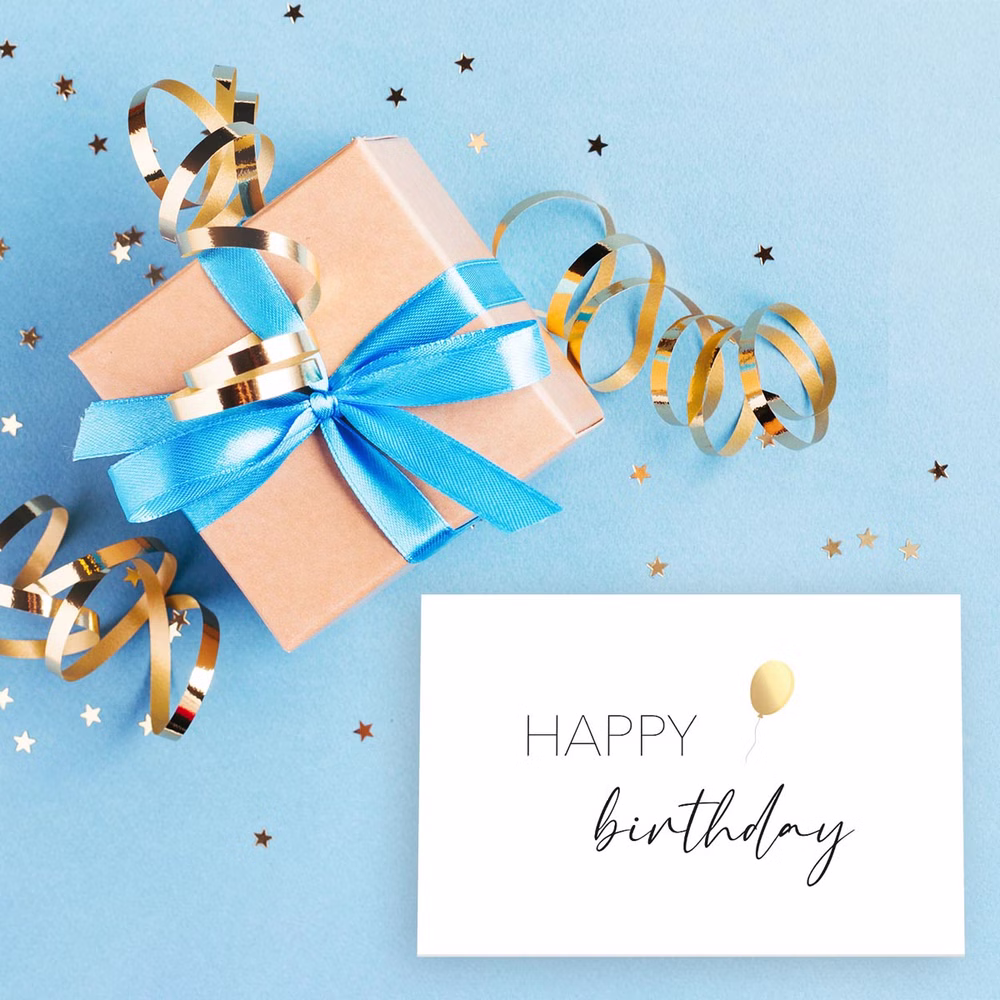 Karte "Happy Birthday" mit Umschlag