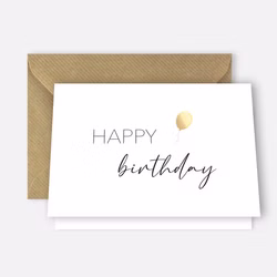 Karte "Happy Birthday" mit Umschlag