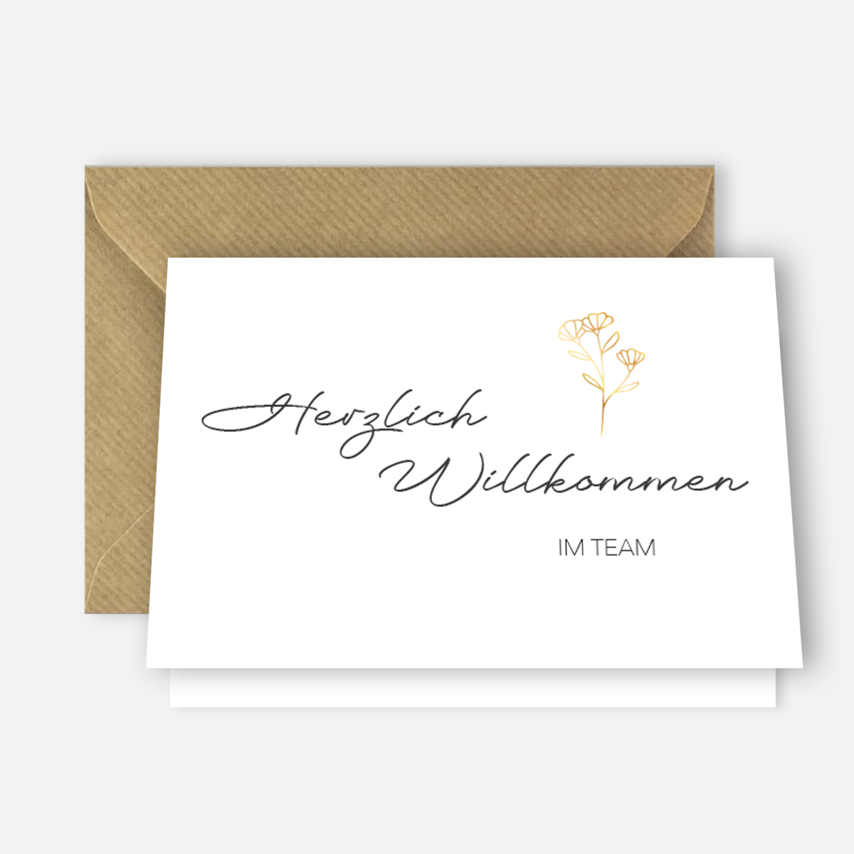 Geschenkkarte Herzlich willkommen im Team