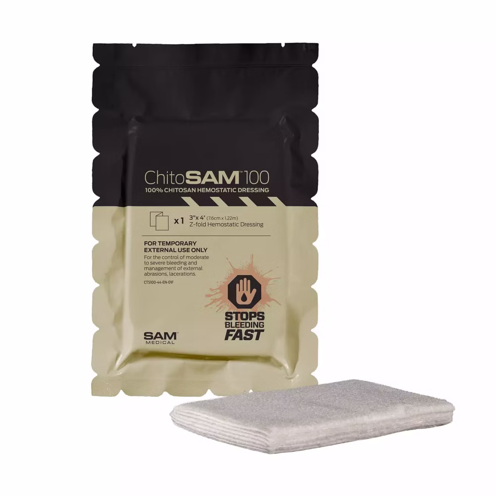 SAM Medical ChitoSAM 100 Gauze Z-gefaltet 122cm