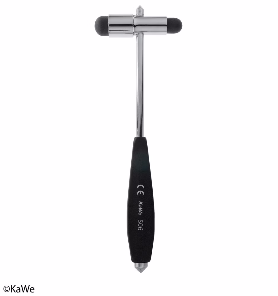 KaWe Reflexhammer Buck mit Kunststoffgriff, Pinsel und Nadel