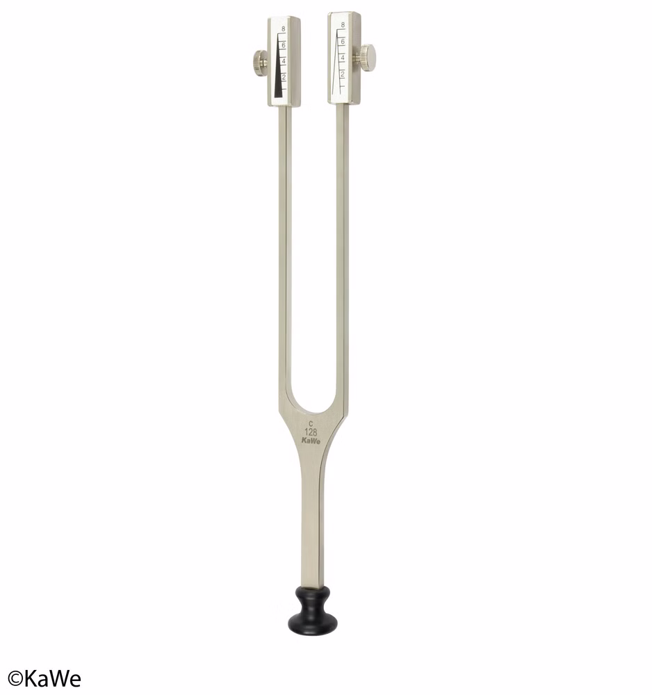 KaWe Stimmgabel nach Rydel Seiffer c128 / c64 Hz mit Dämpfern und Kunststofffuß