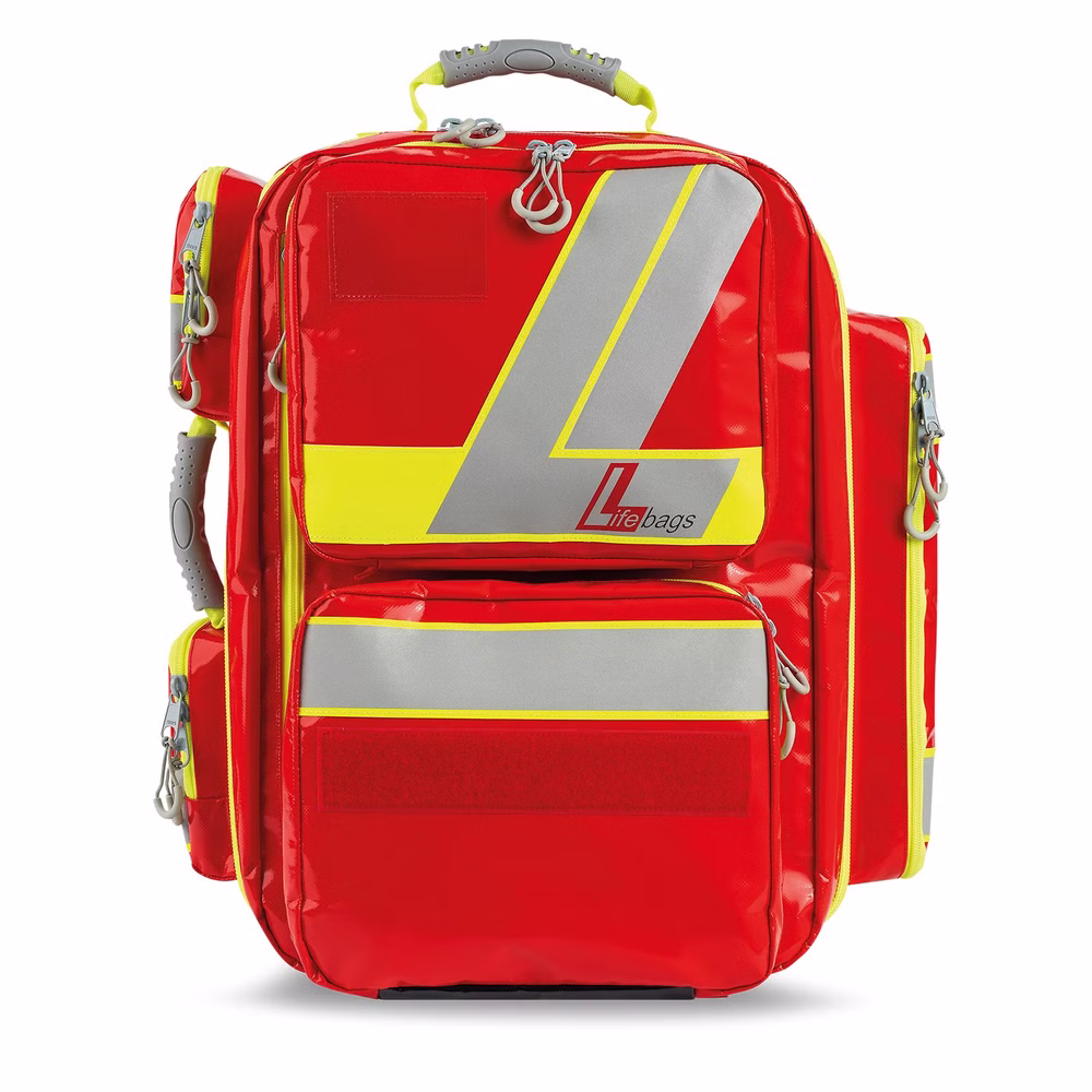 Lifebag XL Großer Notfallrucksack aus Planmaterial Rot