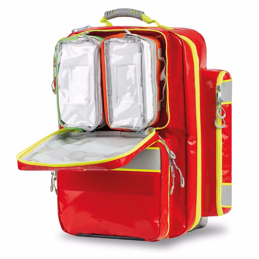 Lifebag XL Großer Notfallrucksack aus Planmaterial Rot