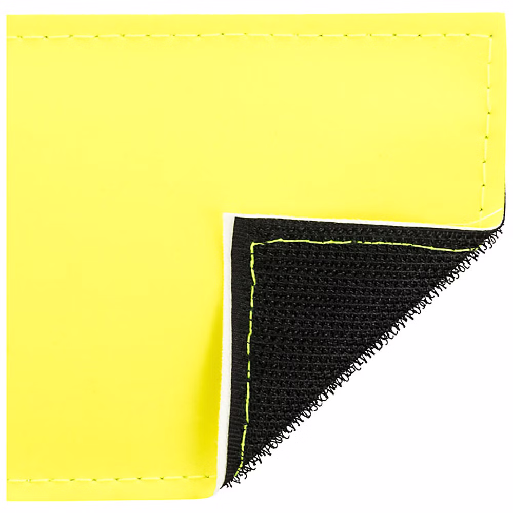 Reflexschild mit Beschriftung 35x5cm Klett für Notfallrucksäcke und -taschen Gelb