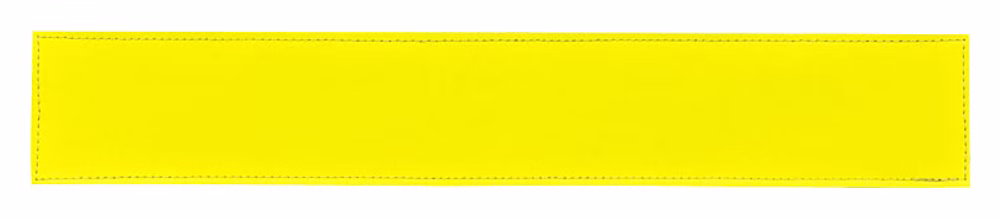 Reflexschild mit Beschriftung 35x5cm Klett für Notfallrucksäcke und -taschen Gelb