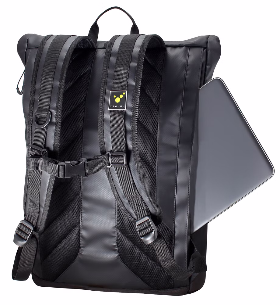 Tee-uu CAROBAG Rolltop-Rucksack mit Laptopfach