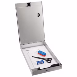 Läufer Formularhalter Aluminum mit Box mit Abteiltrenner
