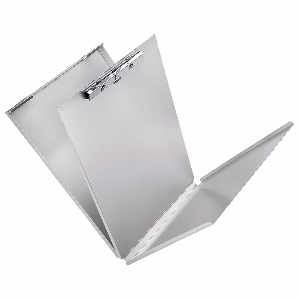 Läufer Formularhalter Aluminium mit Fach und Zwischenlage