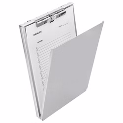 Läufer Formularhalter Aluminium mit Fach und Zwischenlage