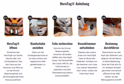 HeroTag Beatmungstuch Beatmungshilfe für den Schlüsselbund
