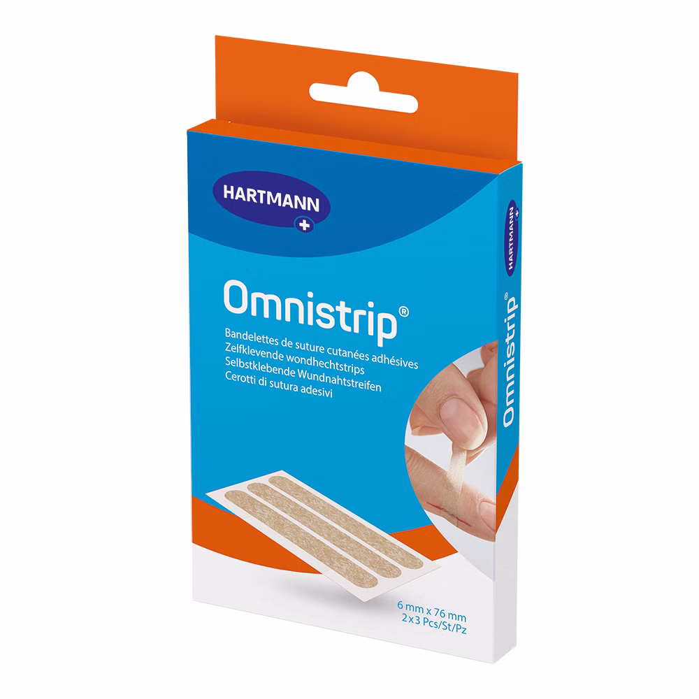 Hartmann Omnistrip Wundnahtstreifen 6 x 76 mm (2 x 3 Stück)