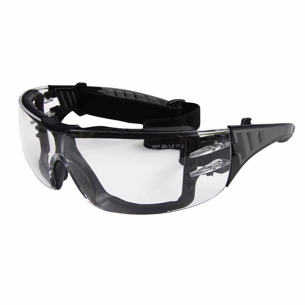 VISION Schutzbrille mit Kunststoffeinsatz und Kopfband