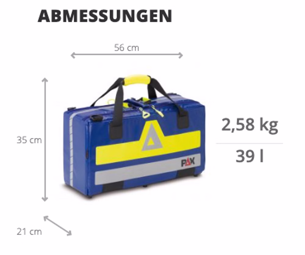 PAX Oxy Compact M Sauerstofftasche Grün