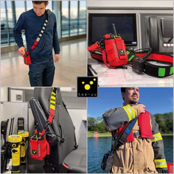 Tee-uu FUNCTION Reflexstreifen-Set für CHANNEL Funkgeräte-Holster im 5'er-Set
