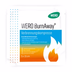WERO BurnAway Verbrennungskompresse 5 x 15 cm