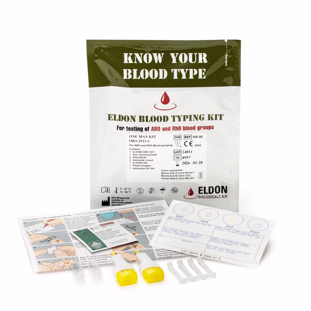 AEROuse Testkit zur Blutgruppenbestimmung