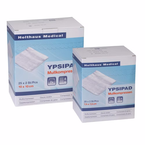 YPSIPAD sterile Mullkompresse 8-fach (25x 2 Stück)