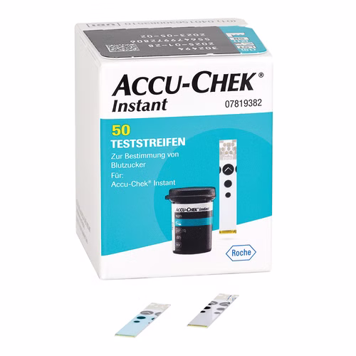 Teststreifen für Accu-Chek Instant Blutzuckermessgerät (50 Stück)