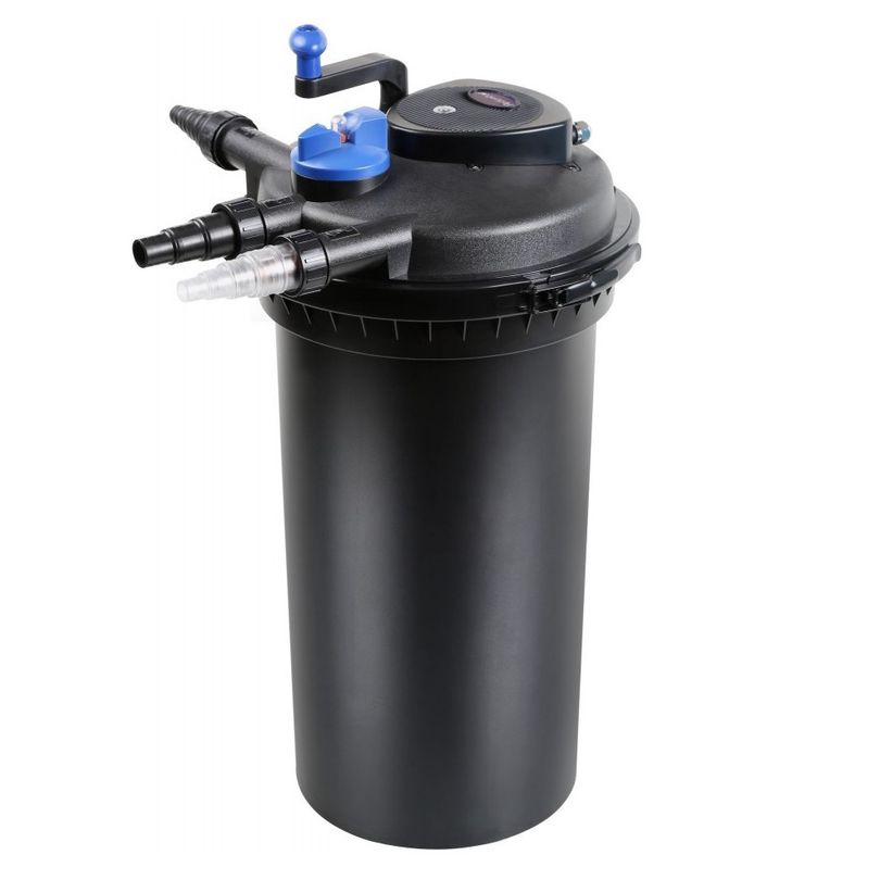 CPF 15000 Bio Druckteichfilter 30000l inkl.18 Watt UVC Klärer mit Kurbelreinigung