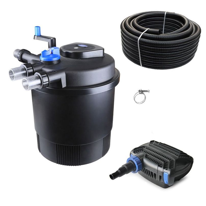 Druckteichfilter Set CPF 20000 mit 50W Eco Pumpe 10m Schlauch Nr.37