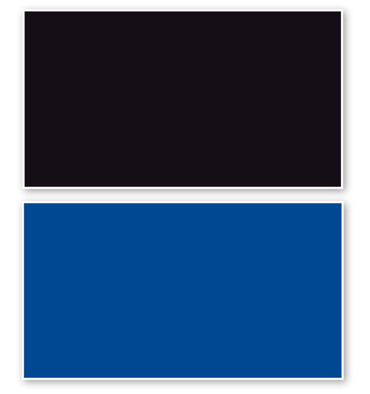 Fotorückwand Schwarz/Blau beidseitig 120x60cm 2in1 Rückwandposter