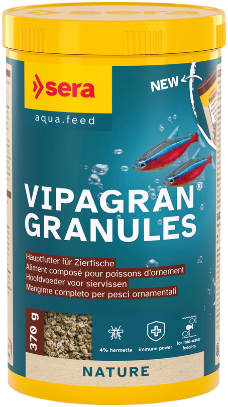 Sera Vipagran Granules 1000ml Granulatfutter Zierfische Aquarium Hauptfutter