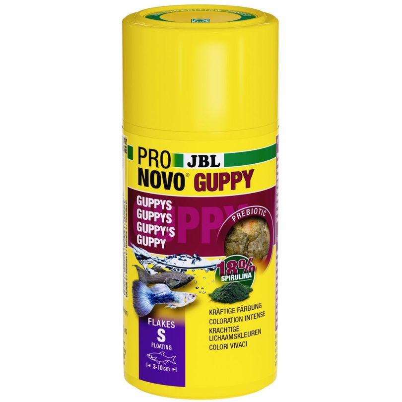 JBL NovoGuppy 250ml Hauptfutter für Lebendgebärende z. B. Guppys
