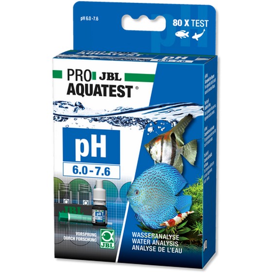 JBL pH 6,0-7,6 Test Schnelltest zur Bestimmung des pH-Wertes Süßwasser Aquarien 