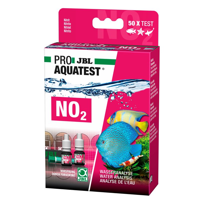 JBL NO2 Nitrit Test Schnelltest Nitritgehalt in Süß-/Meerwasser Aquarium & Teich