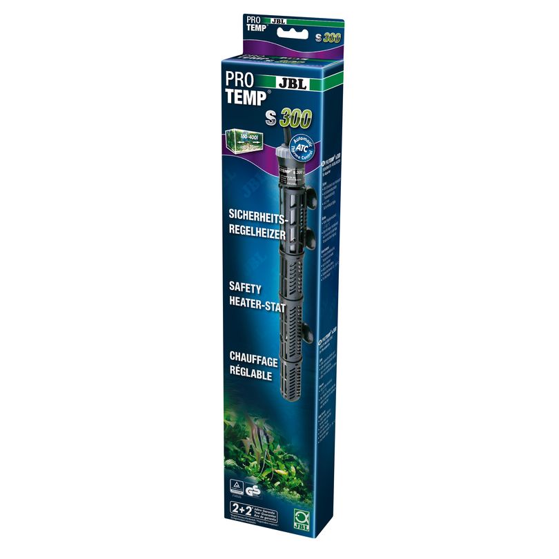 JBL ProTemp S 300 - Aquarienheizung 300W Sicherheits-Regelheizer + Schutzkorb