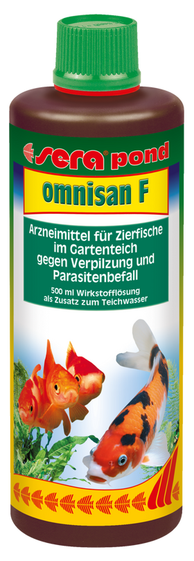 Sera pond omnisan F 500ml Arzneimittel Pilzerkrankung Gartenteich Pflegen