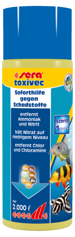 Sera toxivec 500 ml Wasserwerte optimieren Süßwasser Pflegen Erste Hilfe