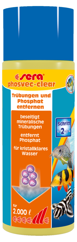 sera phosvec clear 500 ml Trübung Wasserwerte