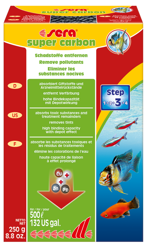 sera super carbon 250 g Filtermedium