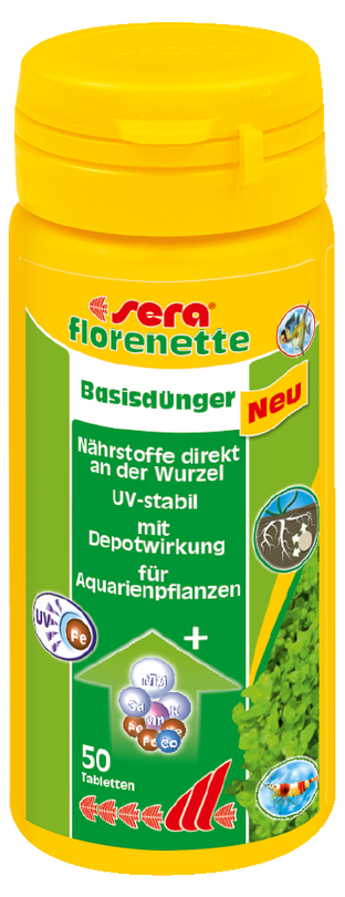 sera florenette 50 Tabletten Süßwasser Pflanzendünger Basisdünger