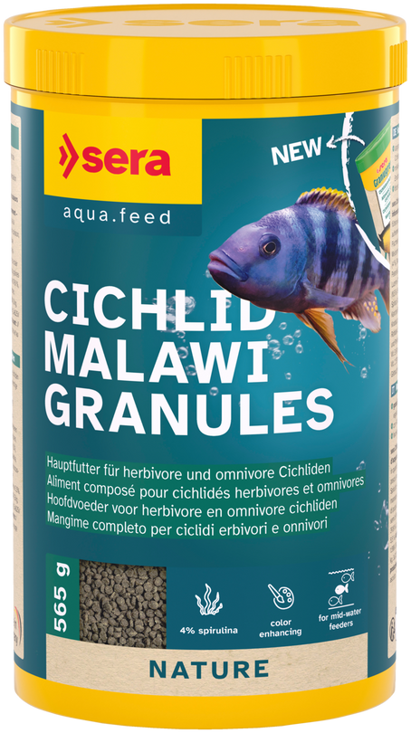 sera Cichlid Malawi Granules 1000ml Granulat Cichliden Aquarium