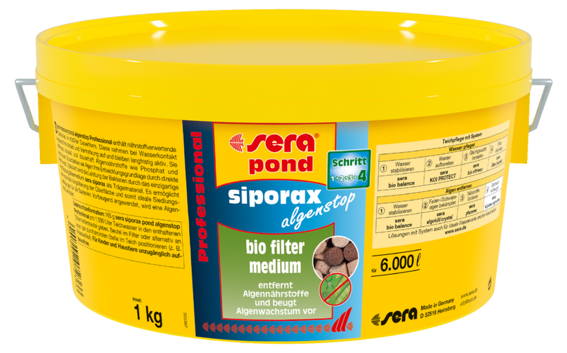 sera siporax pond algenstop Professional 1kg
sera siporax pond algenstop Professional 1kg